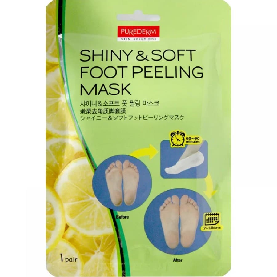 ماسك تقشير لقدمين لامعة وناعمة