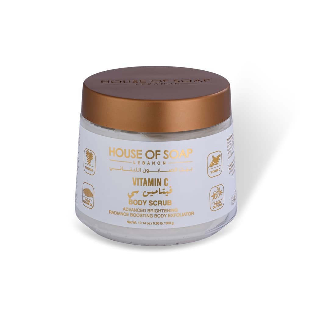 مقشر الجسم بفيتامين سي لتفتيح البشرة 300 غم