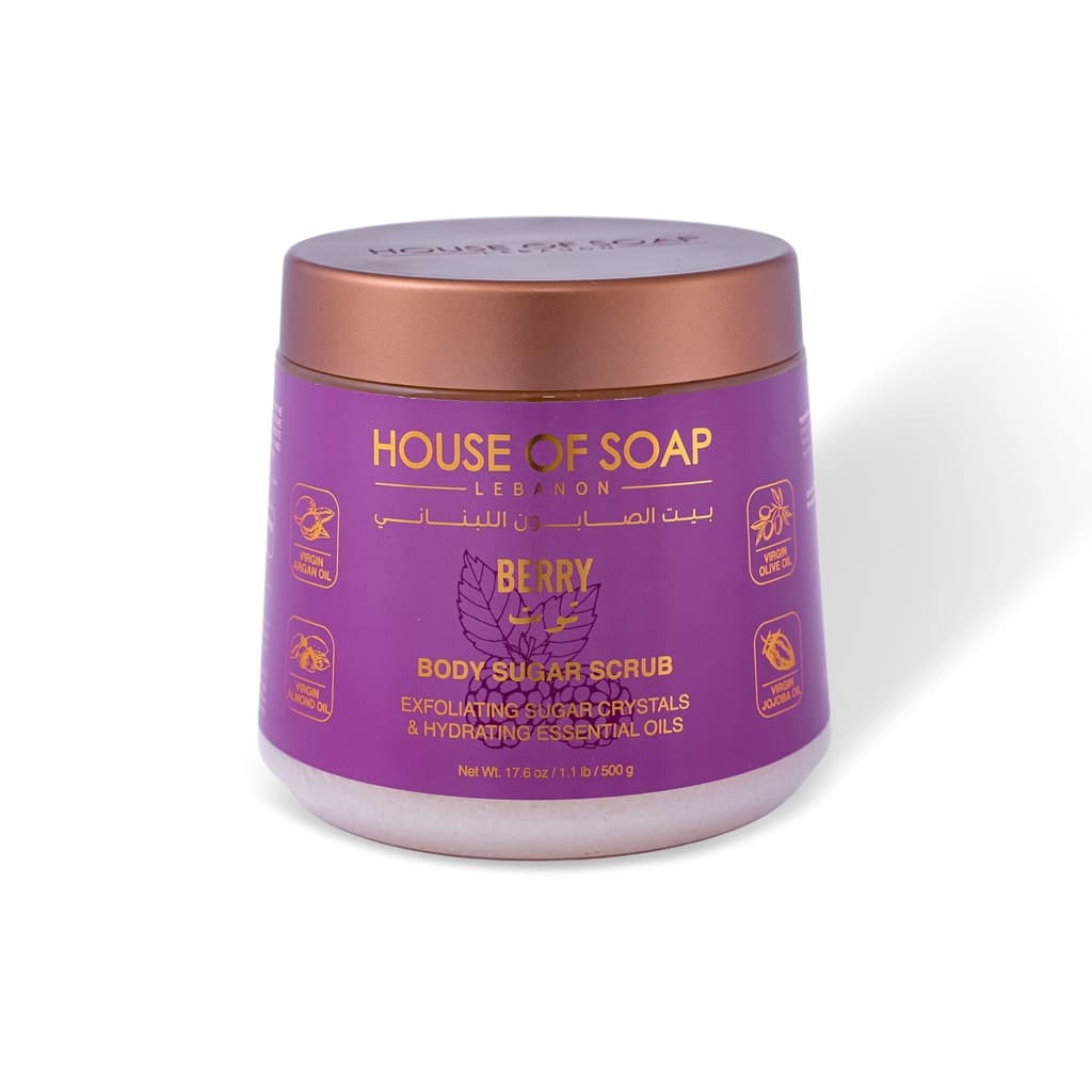 مقشر السكر للجسم بالتوت 500 غم