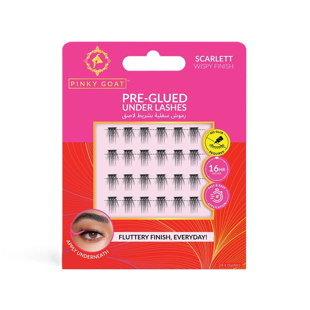 رموش سكارليت السفلية اللاصقة